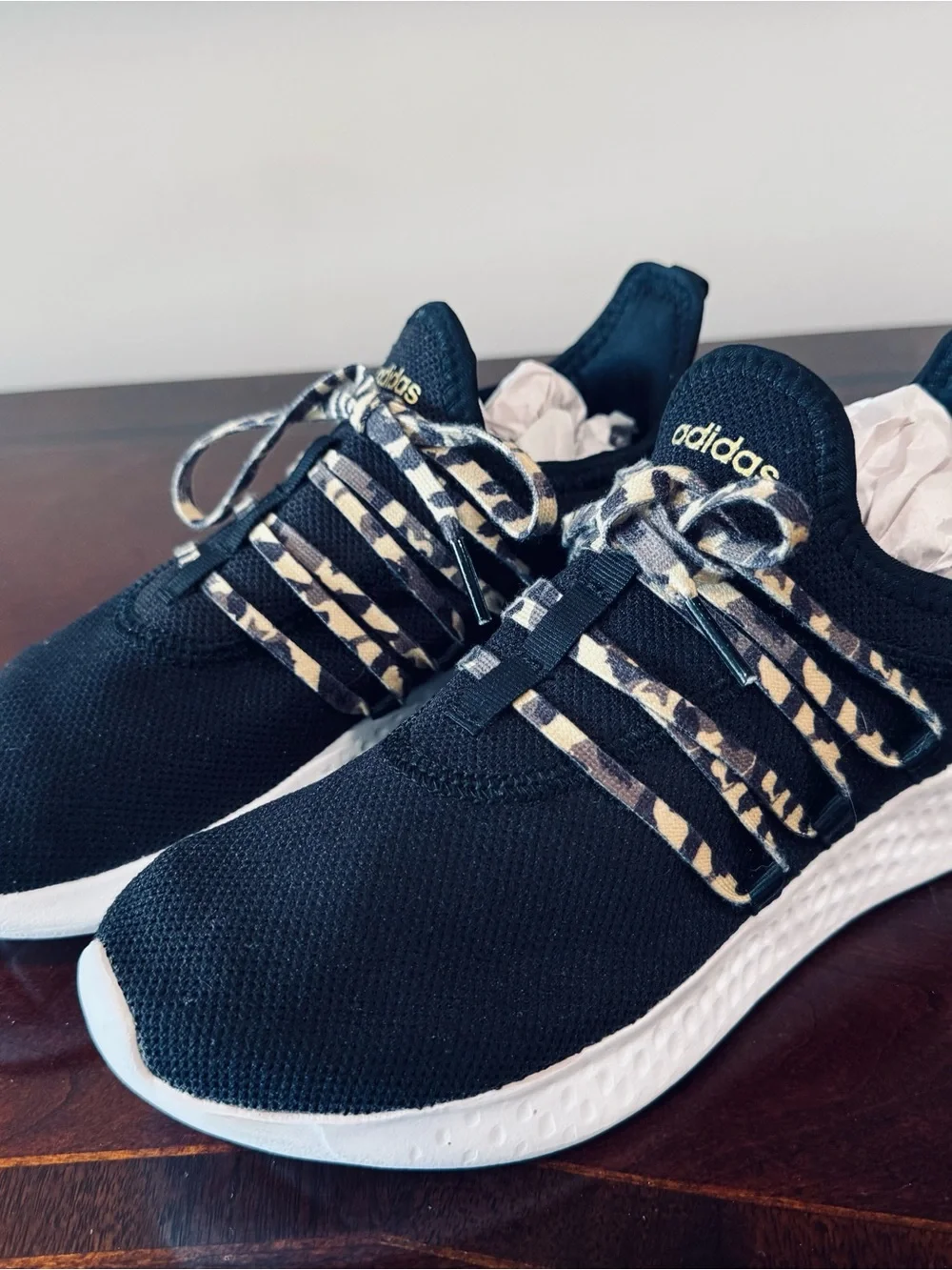 adidas Puremotion Adapt 2.0 Black/Leopard Print (Style SKU: GX2143 W8/M6.5